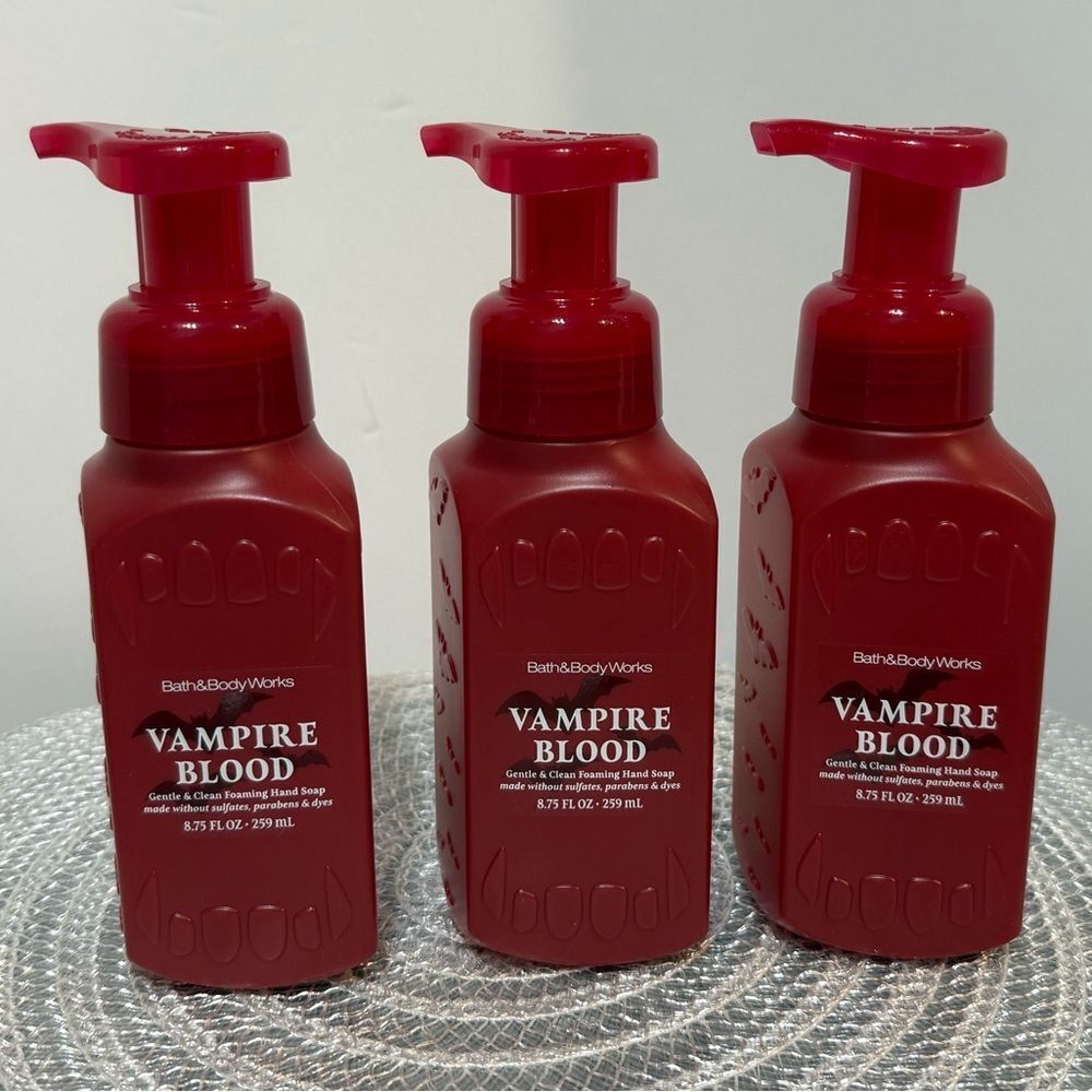 BBW Vampire Blood Foaming Hand Soap Set of 3 NWT